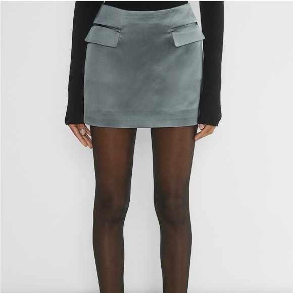 Aritzia Babaton Stationery Satin Skirt - Picture 2 of 6